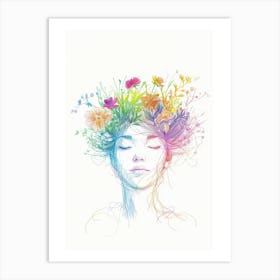 Flower Crown 2 Art Print