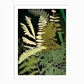 Himalayan Maidenhair Fern Rousseau Inspired Art Print