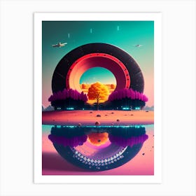 Serene Haze Art Print