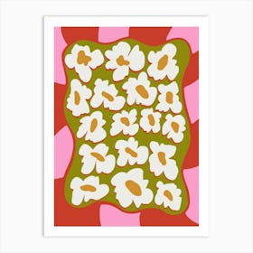 70 S Retro Bloom Art Print