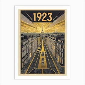 Aihrgdesign A Vintage Travel Poster Showcasing Art Deco Archi 9f47cb17 3a39 468a 9df3 37664173301d 2 Art Print