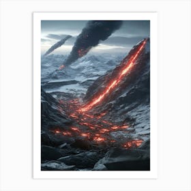 Lava Eruption Art Print