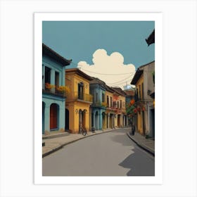 Street In Guatemala Art Print