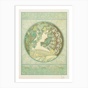 Ivy, Alphonse Mucha Art Print