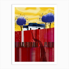 The Red Field Art Print