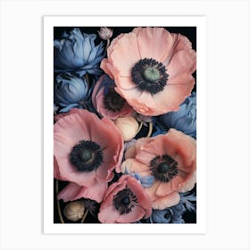 Pink Floral 1 Art Print