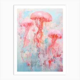 Jellyfish Abstract Expressionism 1 Art Print