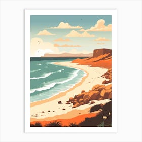 Vintage Retro Print Of Cape Le Grand National Park, Australia 4 Art Print