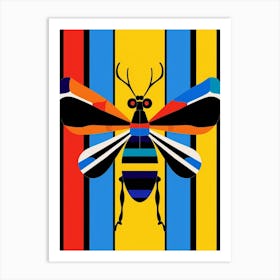 Beetle Abstract Geometric Abstract 8 Art Print