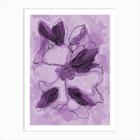 Magnolia Lavender Art Print