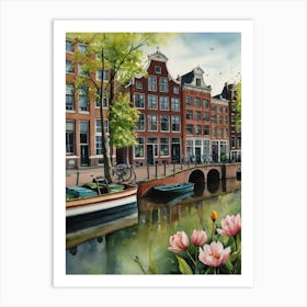 Amsterdam Canals Art Print