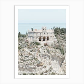 Church On A Hill In Tropea In Calabria In Italy Art Print