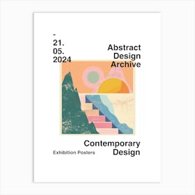 Abstract Design Archive Poster 07 Art Print