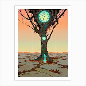 Clock Tree 2 Art Print