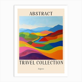 Abstract Travel Collection Poster Bulgaria 2 Art Print