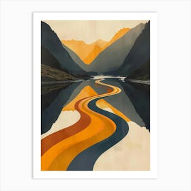 River In The Mountains 1 Art Print