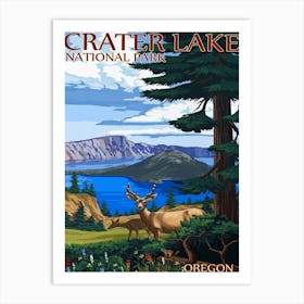 Crater Lake National Park 1 Art Print