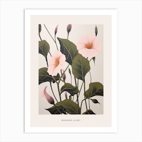 Flower Illustration Morning Glory 1 Poster Art Print