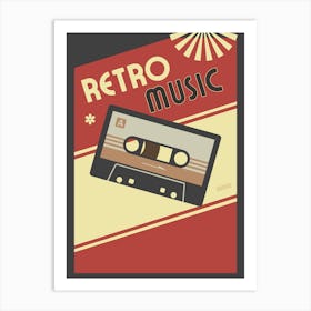 Retro Music Poster Art Print