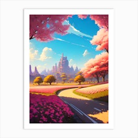 Road In The Countryside Art Print