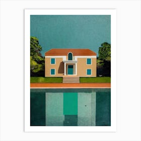 Lakeside Symmetry Art Print