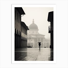 Bergamo, Italy,  Black And White Analogue Photography  3 Art Print