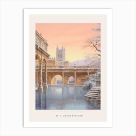 Dreamy Winter Painting Poster Bath United Kingdom 4 Art Print