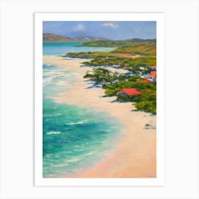 Half Moon Bay Antigua Monet Style Art Print