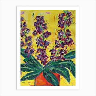 Lilac Stocks Art Print