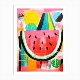 Watermelon Dreamscape Art Print