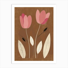 Pink Tulips Canvas Print Art Print