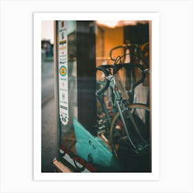 Bicycle In A Shop Window Art Print