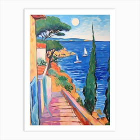 Saint Tropez France 5 Fauvist Painting Art Print