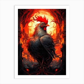 Rooster Art Print