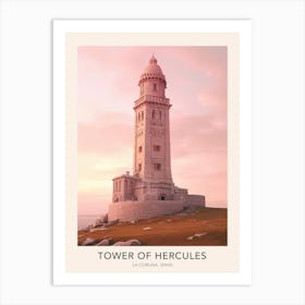 Tower Of Hercules La Coruna Spain 2 Travel Poster Art Print
