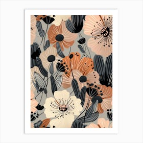 Floral Pattern 12 Art Print