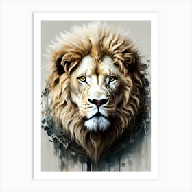 Lion Head 60 Art Print