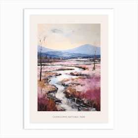Dreamy Winter National Park Poster  Cairngorms National Park Scotland 1 Art Print