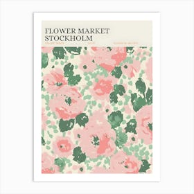 Flower Market Stockholm Art Print