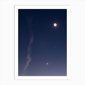 Moon And Venus I Art Print