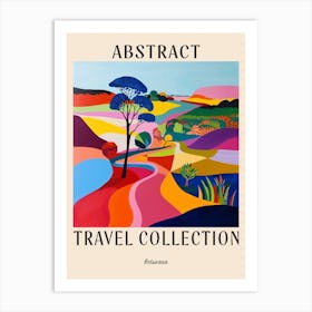 Abstract Travel Collection Poster Botswana 5 Art Print