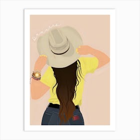 Cowgirl Art Print