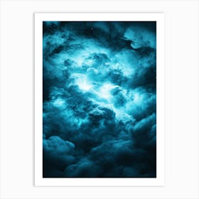 Blue Clouds In The Sky Art Print