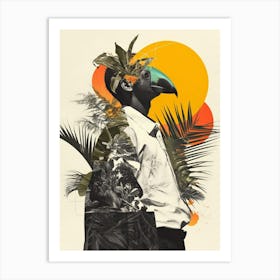 Man With A Bird Art Print