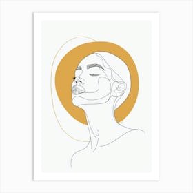 Woman'S Face 156 Art Print