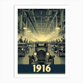 Aihrgdesign A Vintage Industrial Poster Celebrating Automobil 6818944d 9477 4bd3 9d6a 519a39eef274 0 Art Print