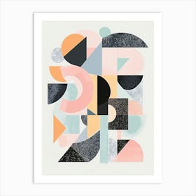 Abstract Geometric Shapes 2 Art Print