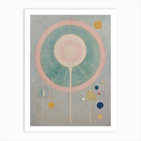 Abstract Pastel Wheel Art Print