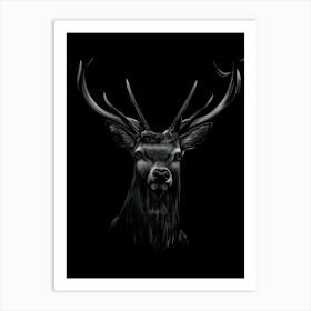 Deer Head Art Print