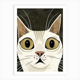 White Cat 16 Art Print